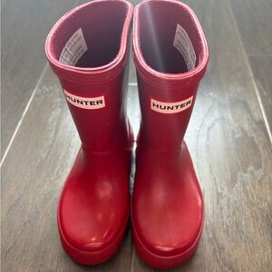 Hunter Kids toddler Red Rain Boots